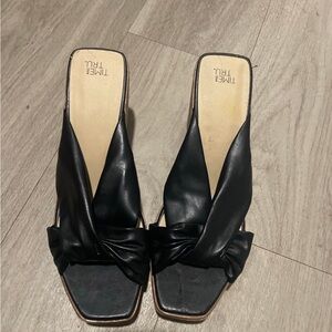 Time and Tru Black Women's Mules
